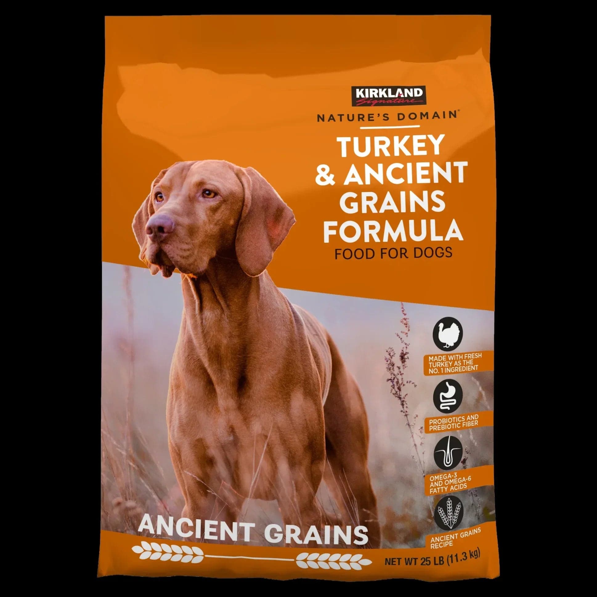Kirkland Signature Nature's Domain Dog Food, Turkey & Ancient Grains, 25 lbs