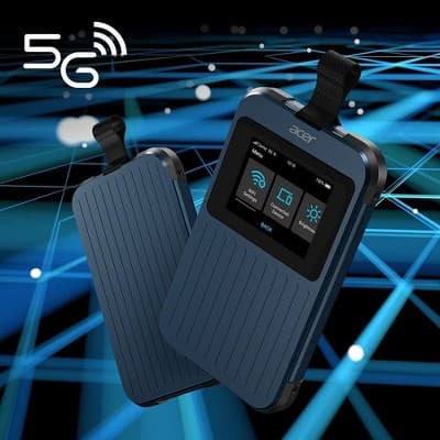 Acer Connect Enduro M3 5G Mobile Wi-Fi Hotspot Rugged Portable Travel Router SIM-Free & Unlocked FF.G29TA.001