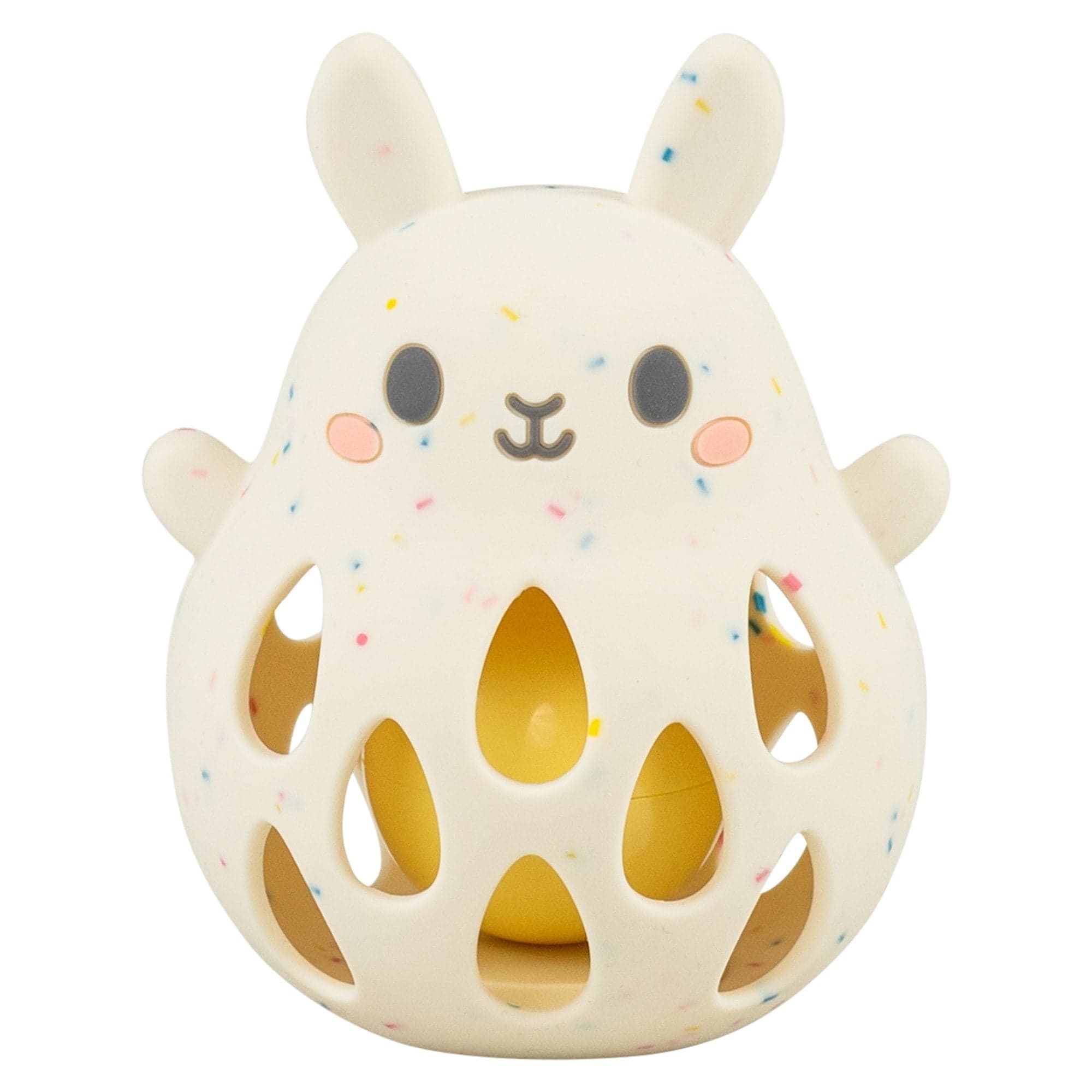 Tiger Tribe Bunny Silicone Baby Rattle, Soft BPA-Free Sensory Toy with Gentle Sound for Newborns and Infants 0-2 Years