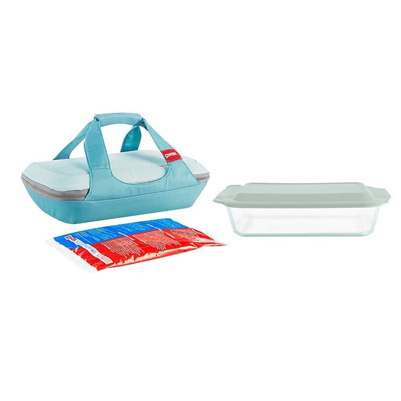 Pyrex Deep Portable 4-Piece Glass Baking Dish Set