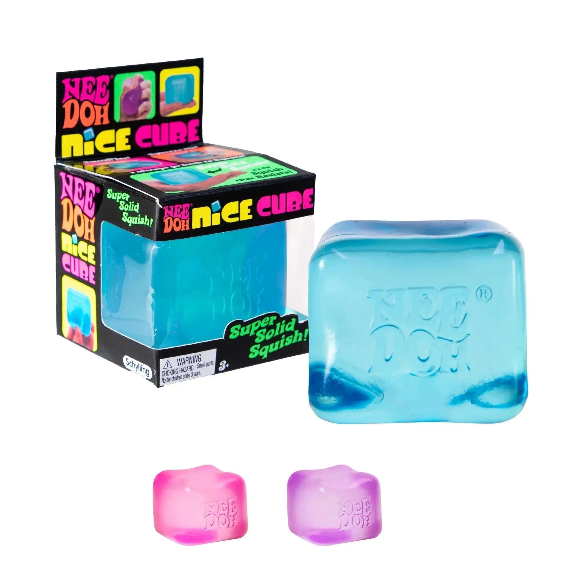 NeeDoh Nice Cube, Satisfying Square Shaped Sensory Toy, Colors May Vary, Children Ages 3+