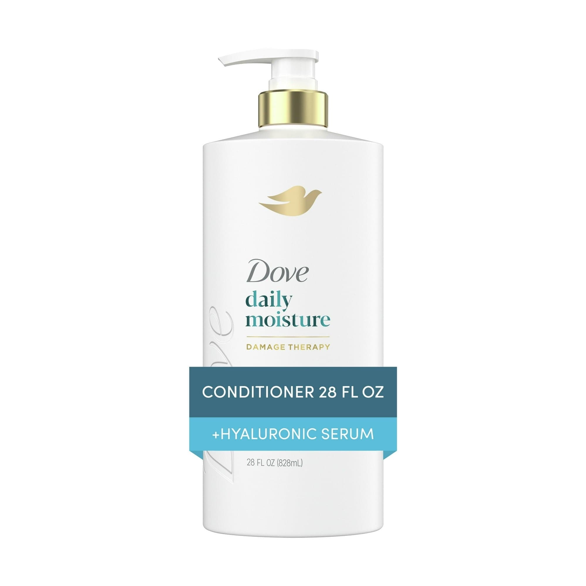 Dove Daily Moisture Conditioner for Smoothness with Hyaluronic Acid, 28 fl oz