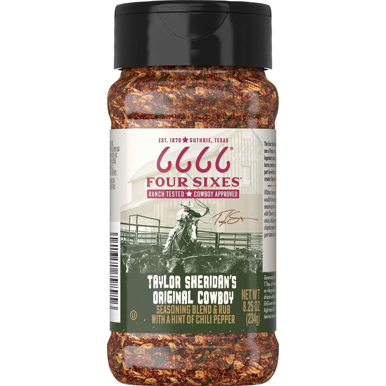 Four Sixes Taylor Sheridan's Original Cowboy Seasoning Blend & Rub, 8.25 oz.