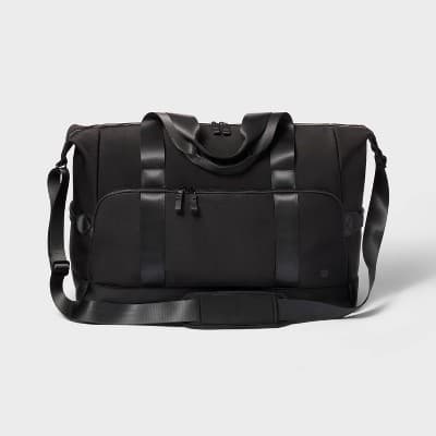 Faux Neoprene Weekender Bag - All In Motion Black