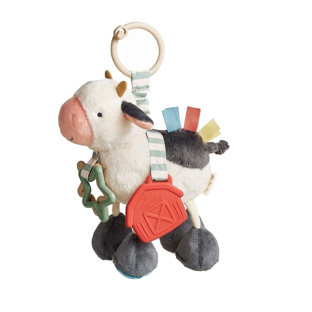 Itzy Ritzy Link & Love Stroller and Car Seat Activity Plush Cow