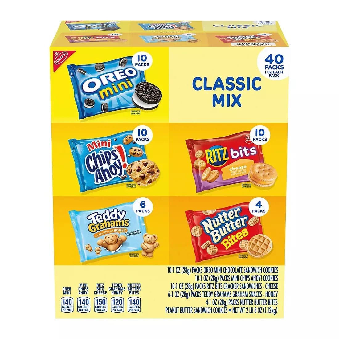Nabisco Classic Mix Cookie & Cracker Variety Pack, 40 pk./1 oz.