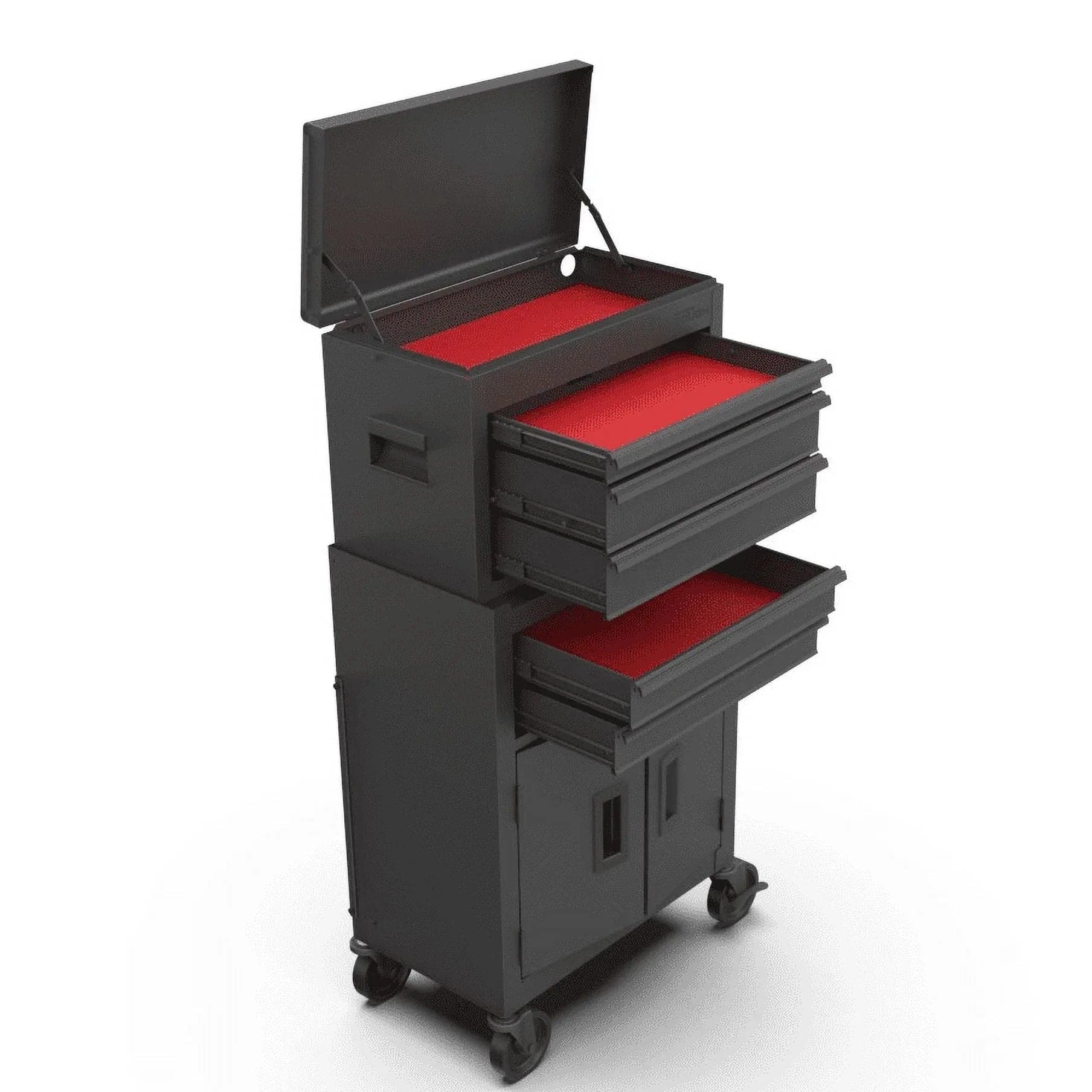 Hyper Tough 20-Inch 5-Drawer Steel Tool Chest with Ball-Bearing Slides, 300 lb Capacity, Black