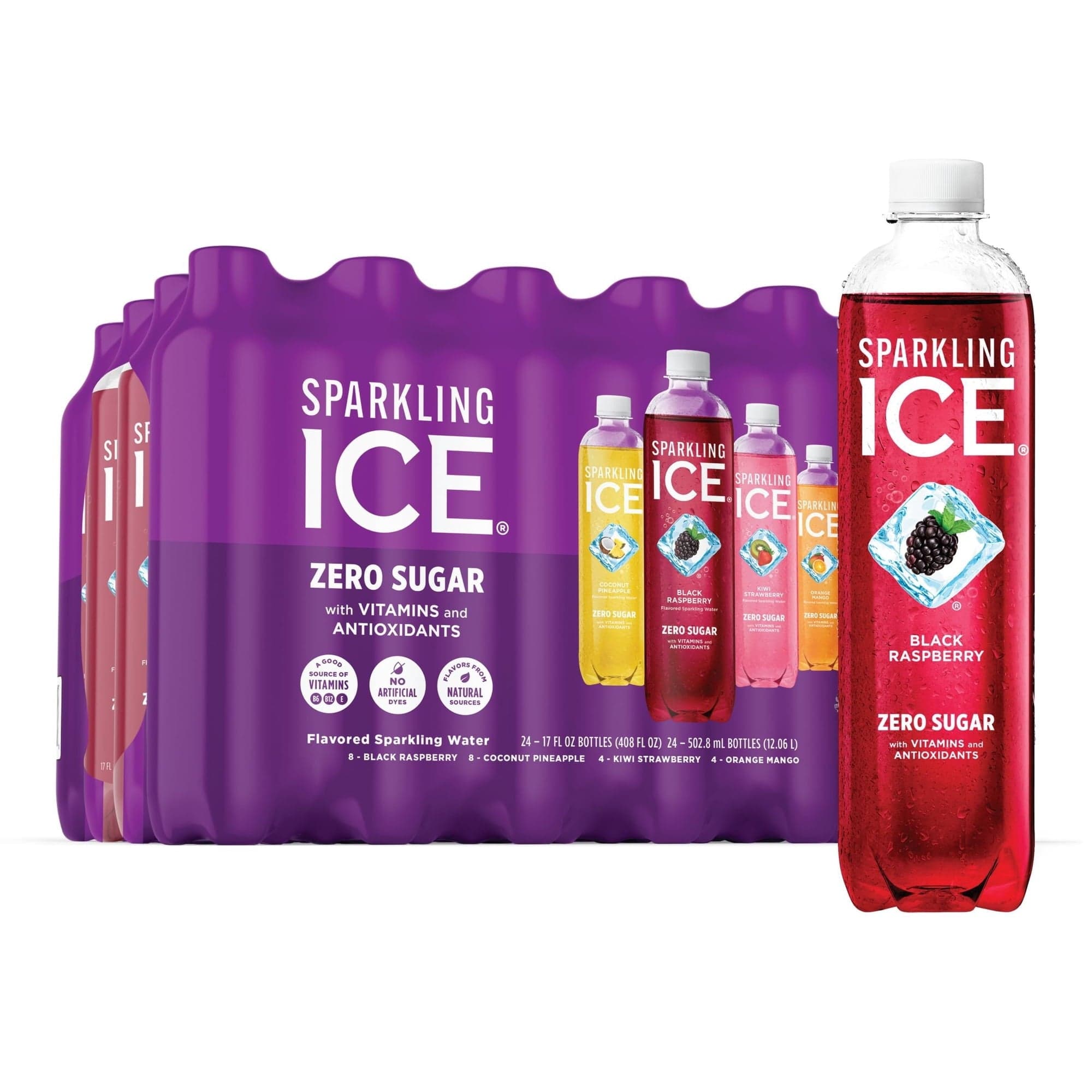 Sparkling Ice Purple Variety Pack, 17 fl. oz., 24 pk.
