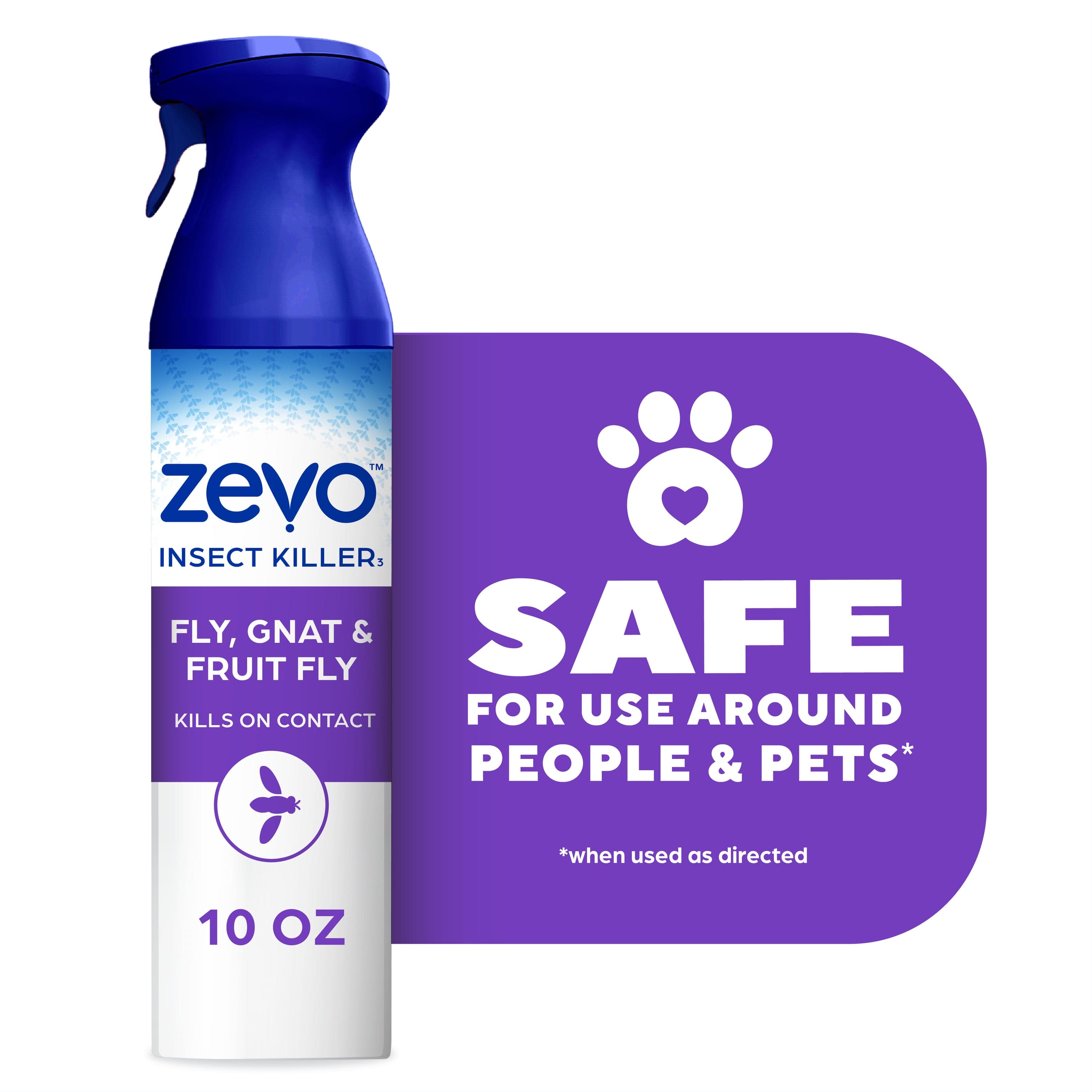Zevo Flying Insect Killer Spray for Gnats & Mosquitoes, 10 oz