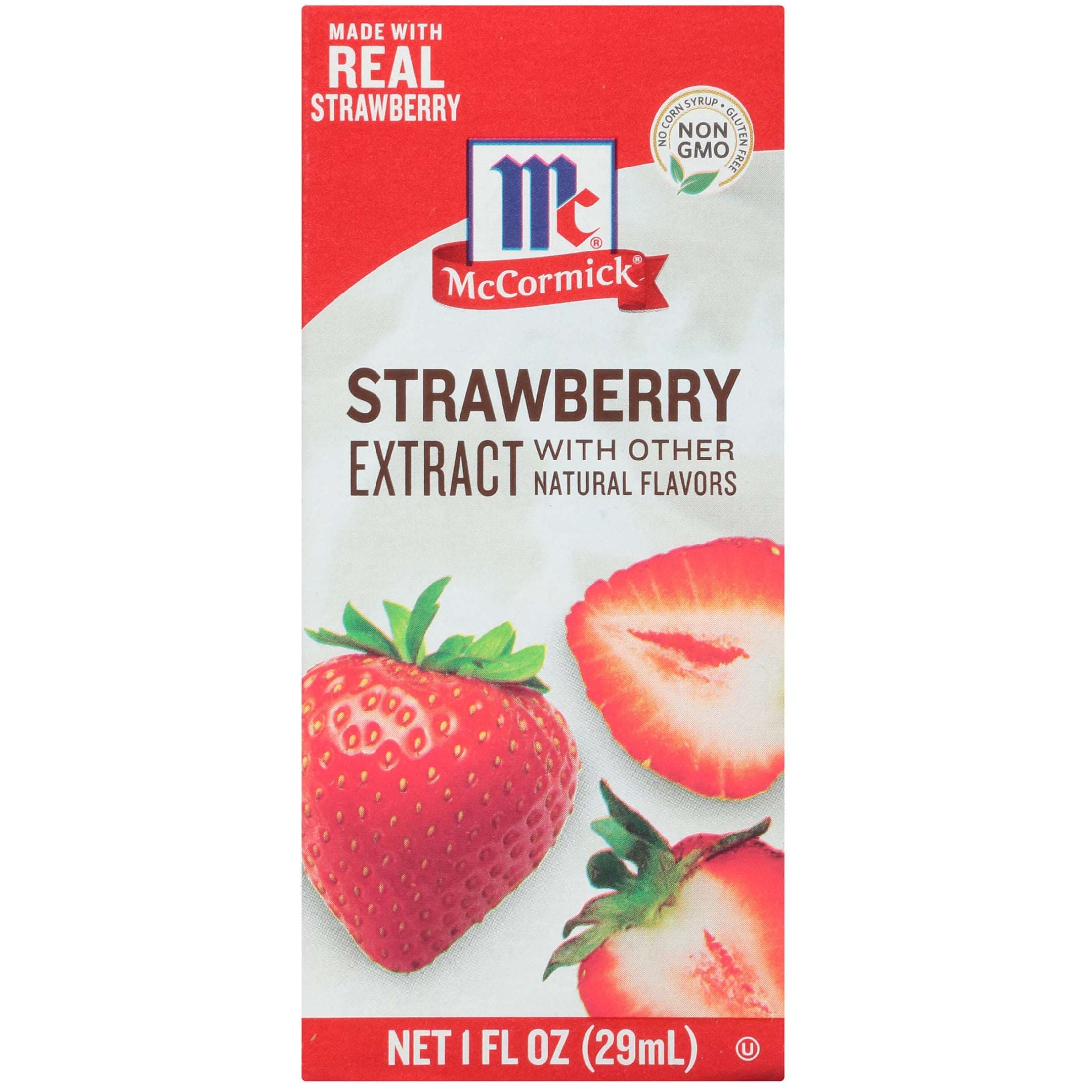 McCormick Strawberry Extract With Other Natural Flavors, 1 fl oz Box
