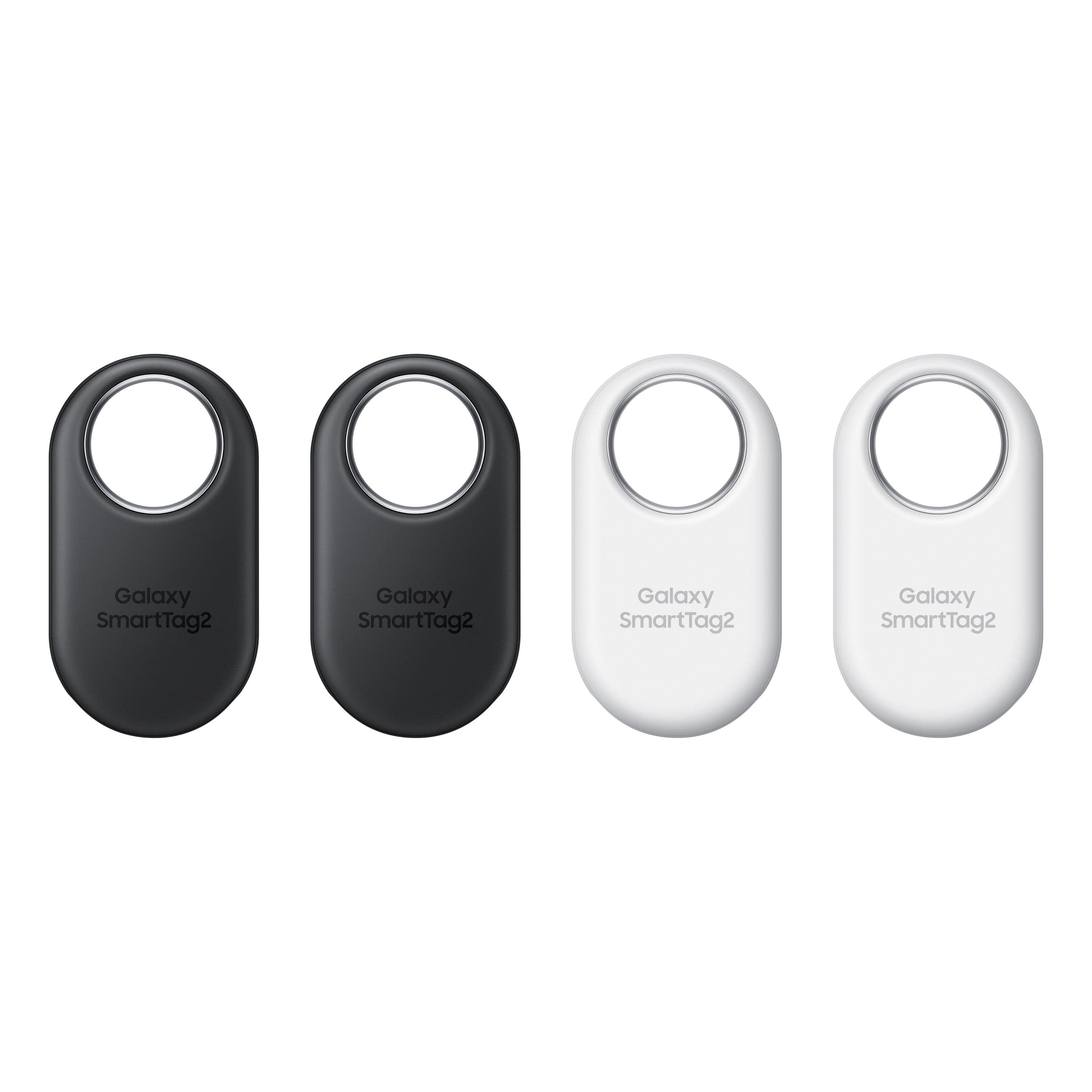 Samsung Galaxy SmartTag2 4-Pack, Bluetooth Item Tracker, Black and White