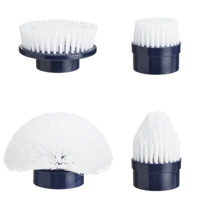 Casabella Power Spin Replacement Brush Head - 4ct: Multi-Surface, Reusable, Household Cleaning Tool Refills