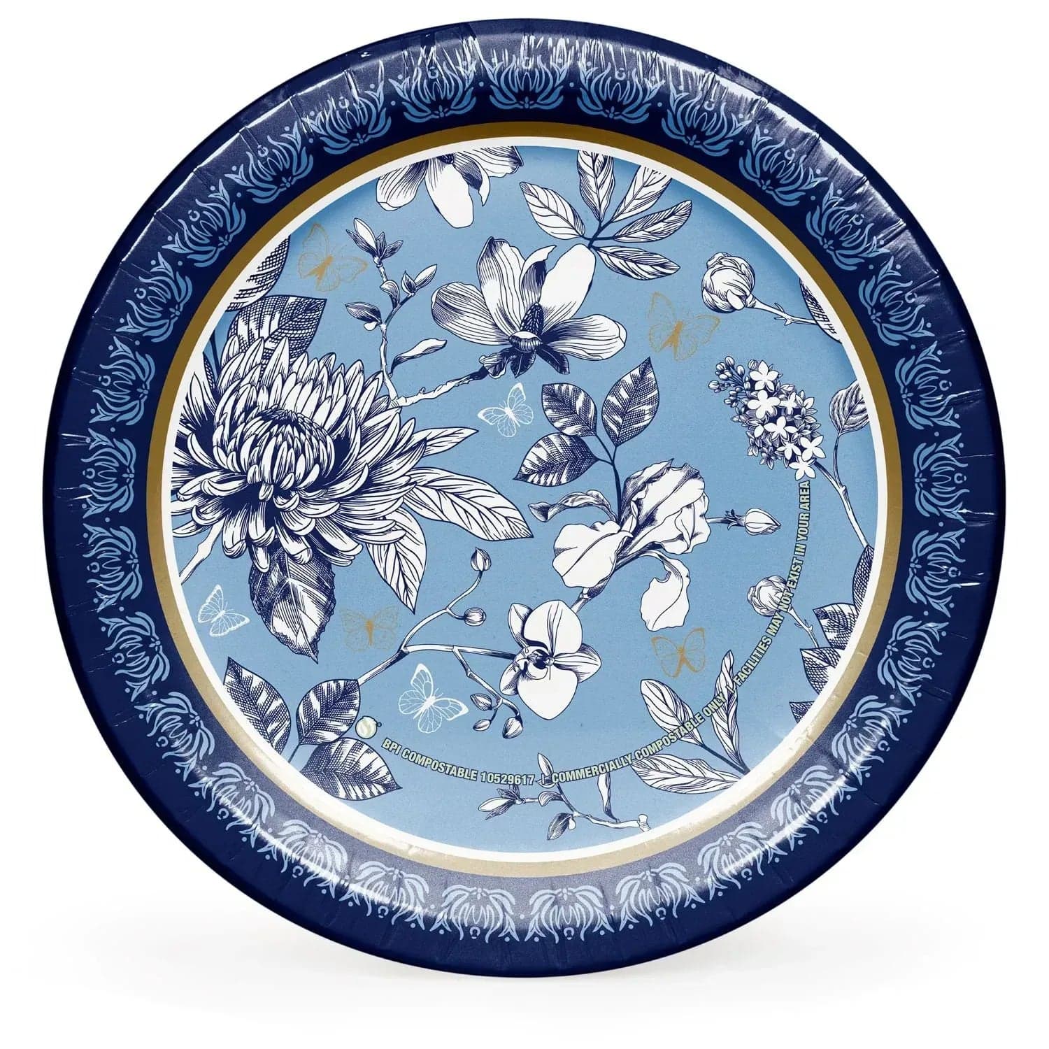 Member's Mark French Floral Paper Plates, 10", 85 ct.
