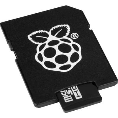 Raspberry Pi 32GB Preloaded NOOBS SD Card with Full-Size Adapter