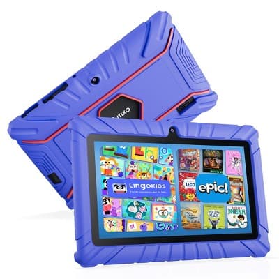 Contixo V8 Kids Tablet, 7" Children Educational Android Tablets with Epic! & Lingokids, 32GB, Parental Controls For Kids Boys Girls Ages 3-12, Purple