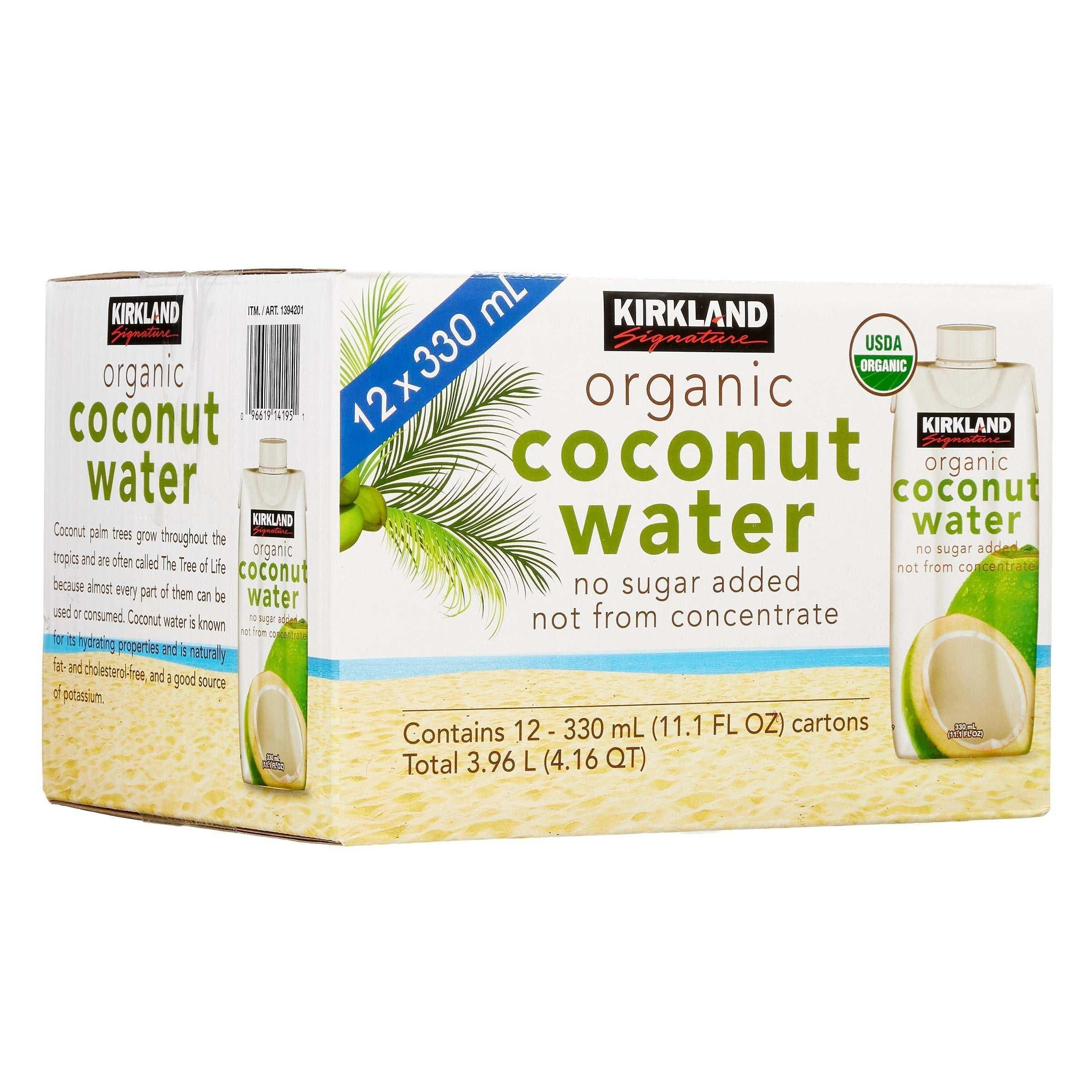 Kirkland Signature Organic Coconut Water, 11.1 fl oz, 12-count