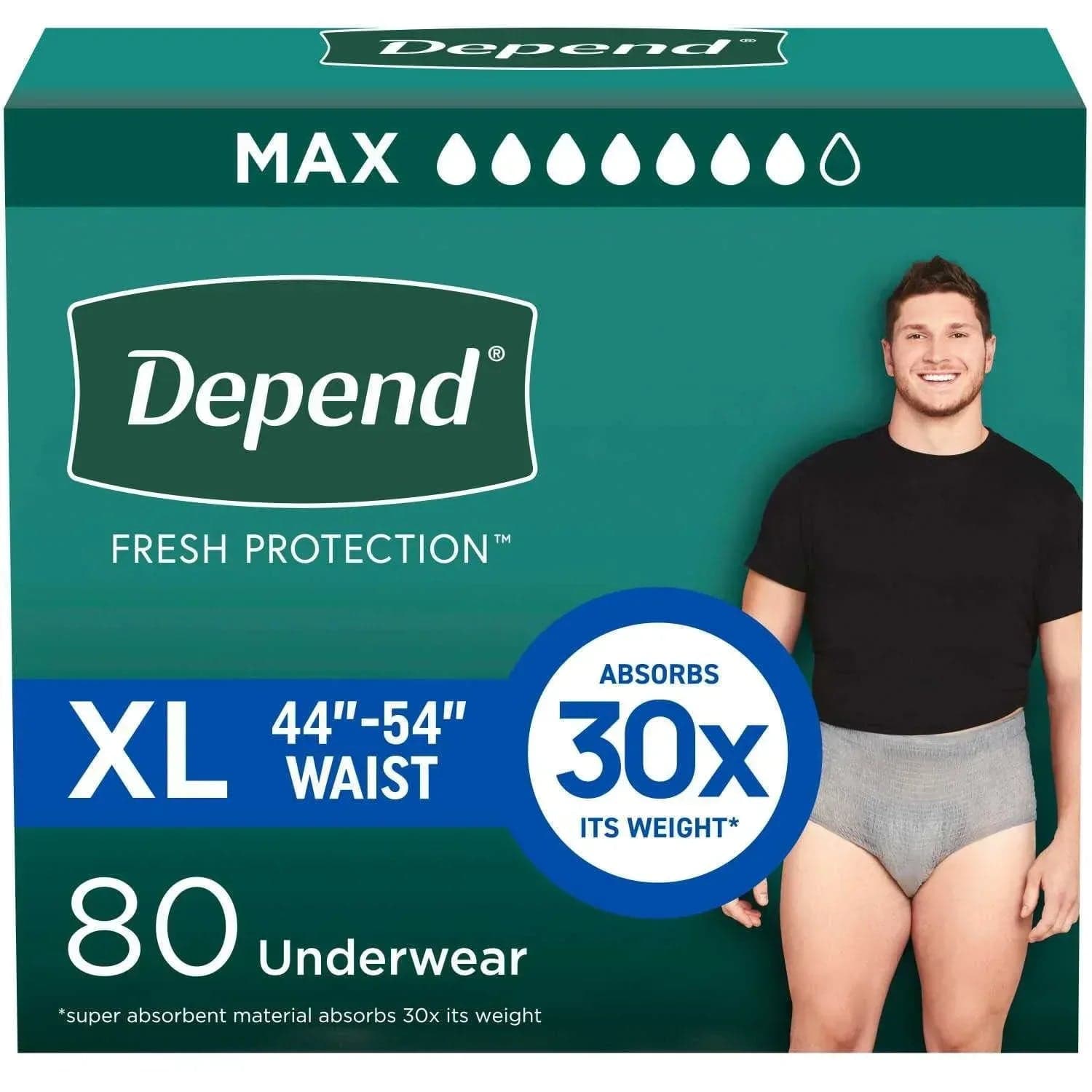 Depend Fresh Protection Incontinence Underwear for Men, Choose Your Size