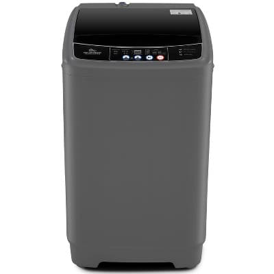 YOUNGFIT 17.8lb Full Automatic Washing Machine, Compact Washing Machine with Drain Pump, LED Display, Washer and Dryer Combo for Home, RV, Dorms, Gray