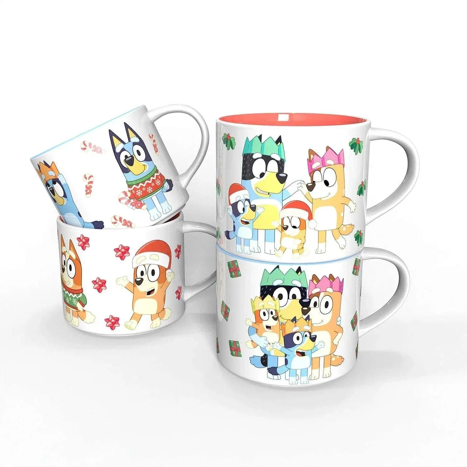 Zak Designs 15oz 4pk Ceramic Holiday Mugs in Gift Box