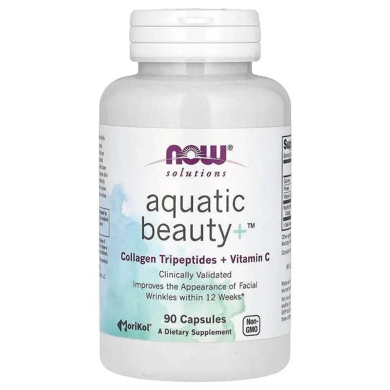 NOW Foods Solutions Aquatic Beauty+, 90 Capsules