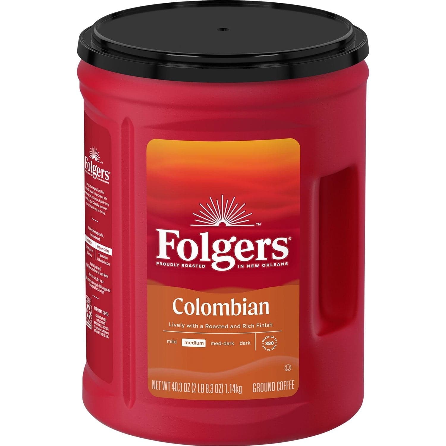 Folgers 100% Colombian Medium Roast Ground Coffee (40.3 oz.)