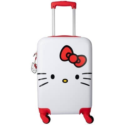 Hello Kitty Hardside Carry On Spinner Wheels Suitcase - Red/White