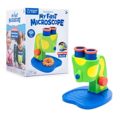 Educational Insights Geosafari Jr. My First Microscope: Preschool Science Toy, Plastic, Battery-Powered