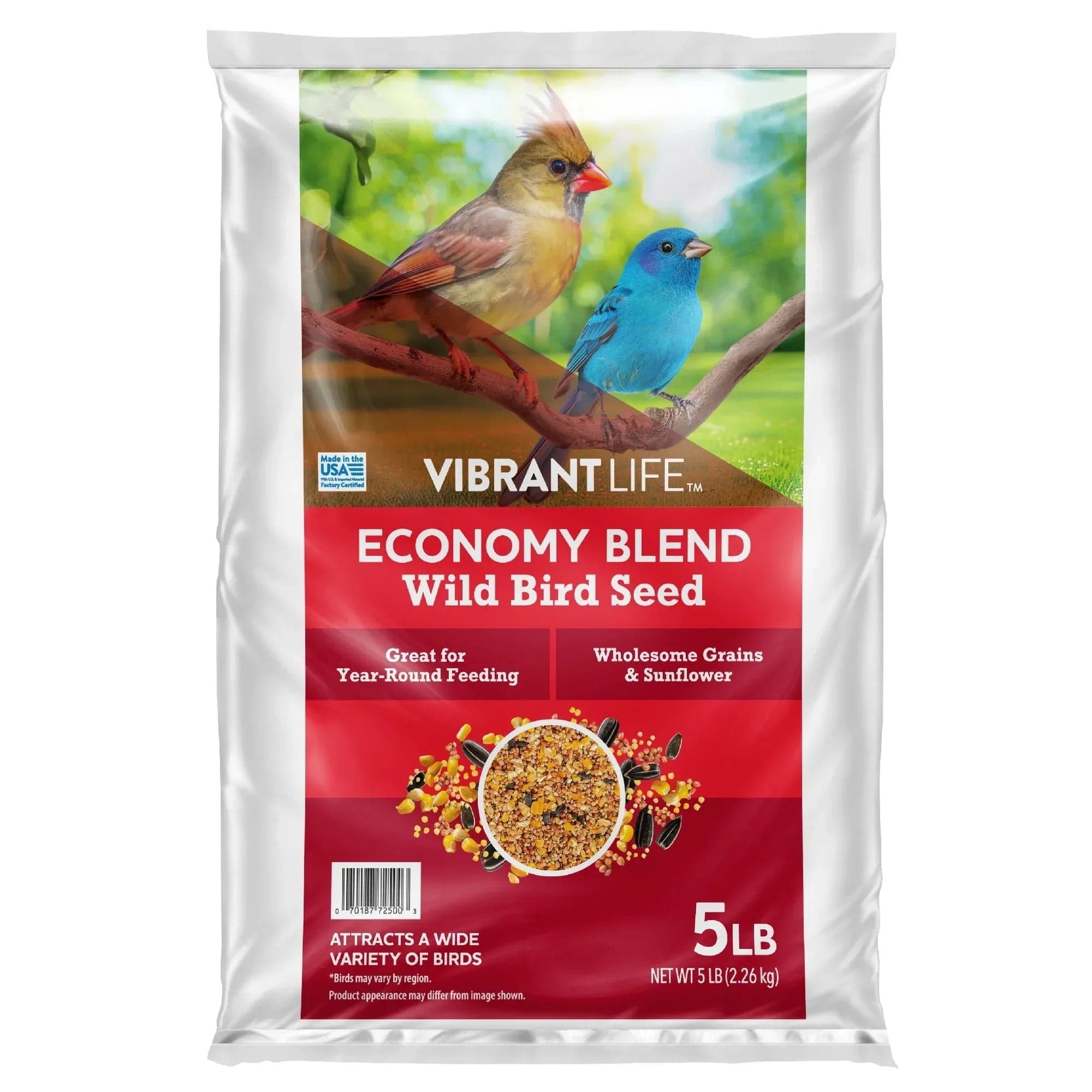 Vibrant Life Economy Blend Wild Bird Seed, 5 lb Bag