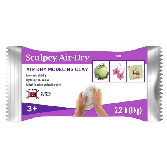 Sculpey Air-Dry Modeling Clay, 2.2 lbs, White