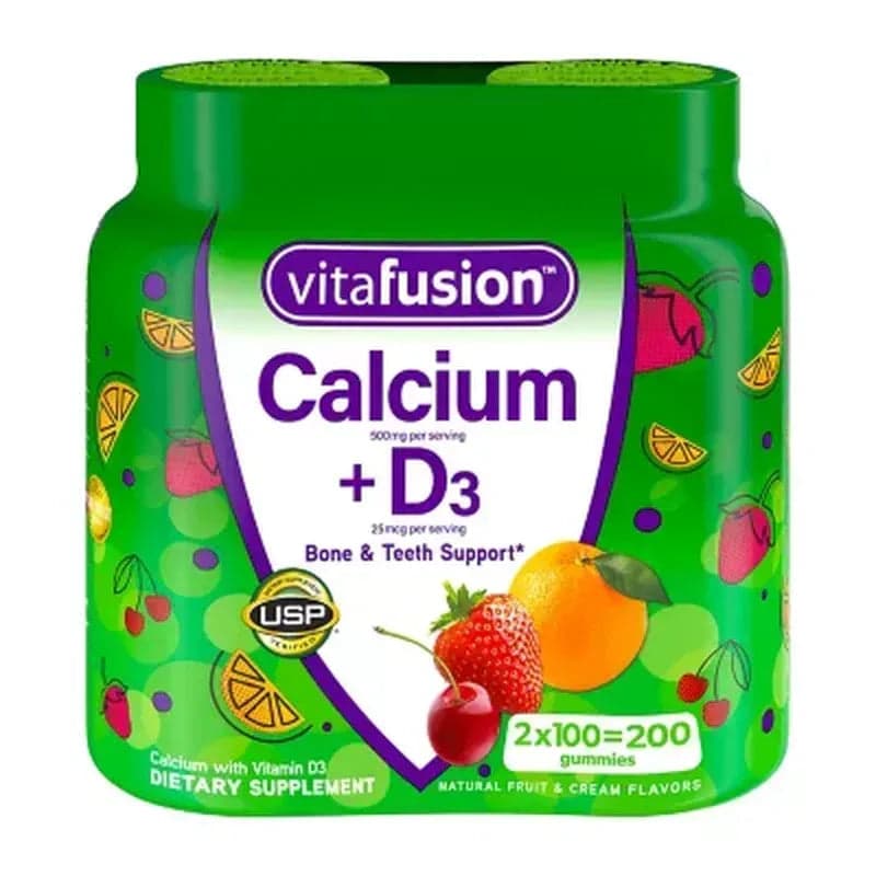 Vitafusion Calcium + D3 Vitamin Gummies (200 Ct.)