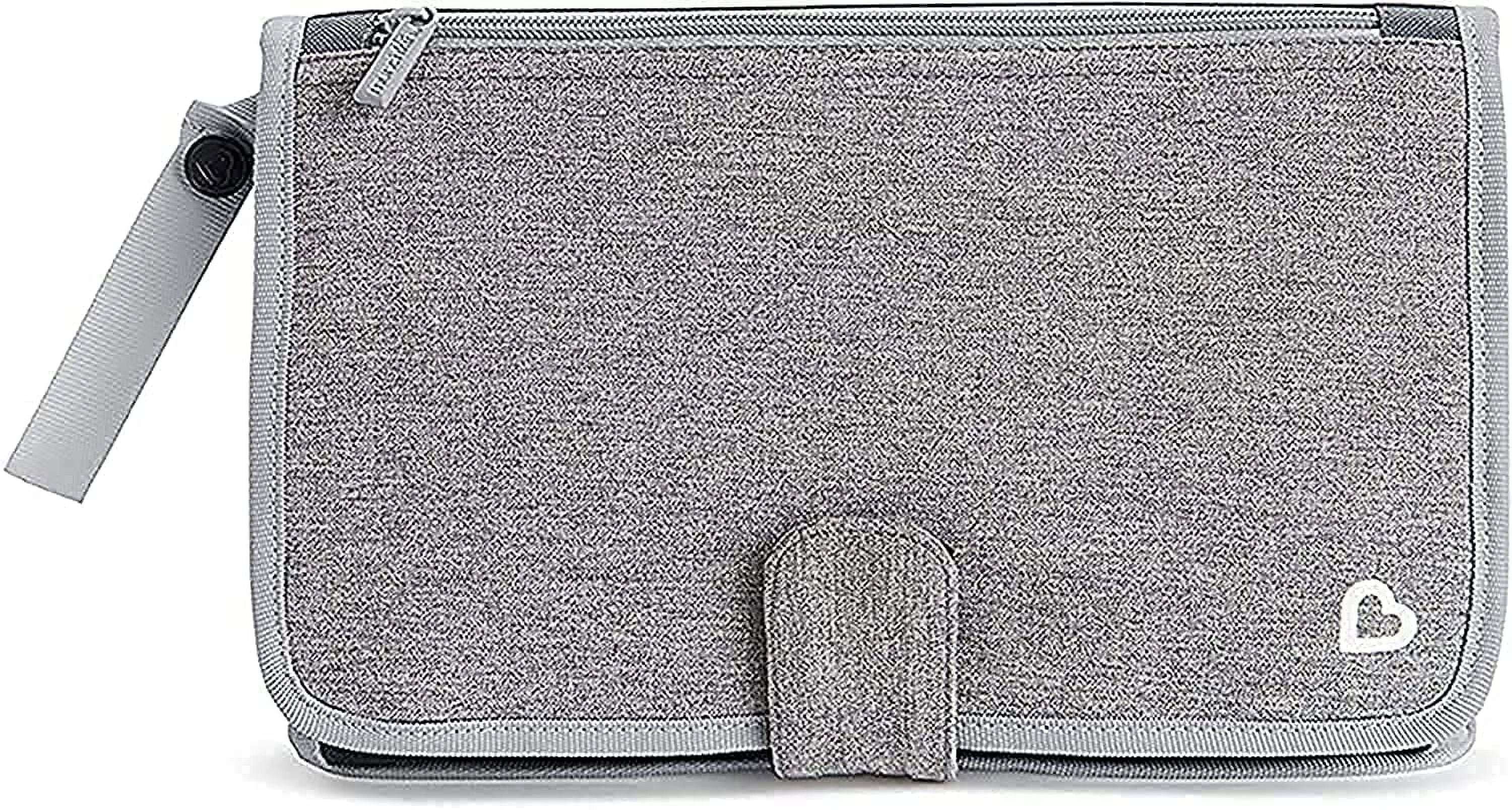Munchkin Go Change Portable Diaper Changing Kit with Changing Pad and Wipes Case, Gray, Unisex