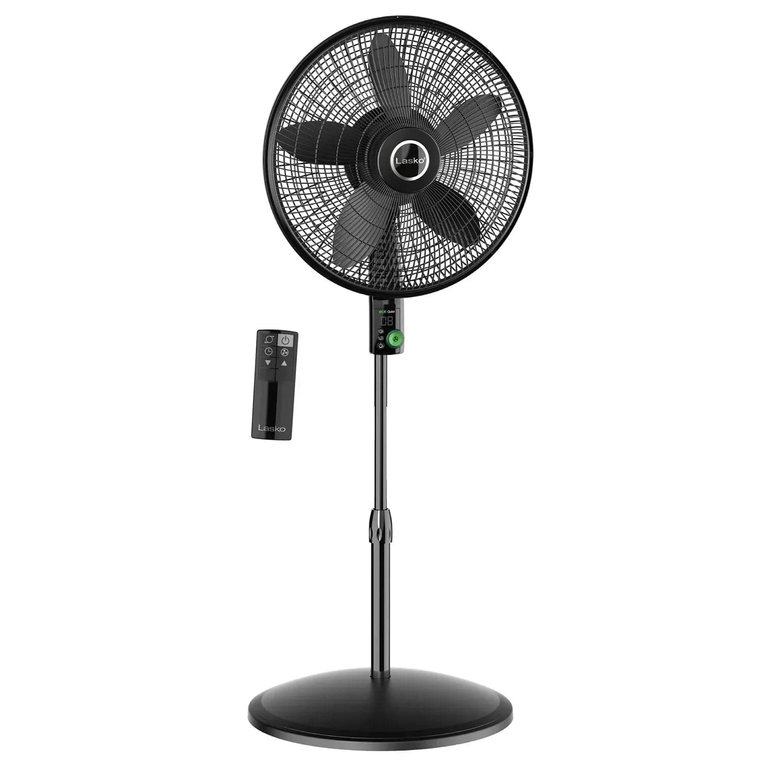 Lasko WhisperForce 18" Eco Quiet DC Pedestal Fan with Remote Control