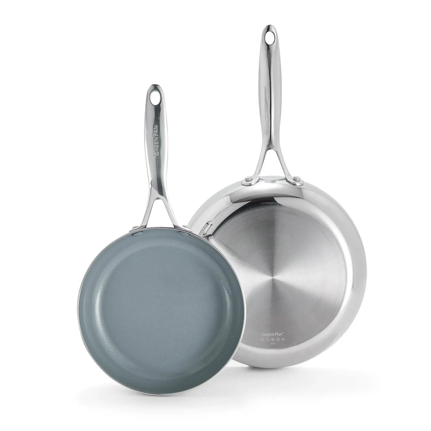 GreenPan Valencia Pro Ceramic Nonstick 2-Piece Skillet Set, 8" & 10"