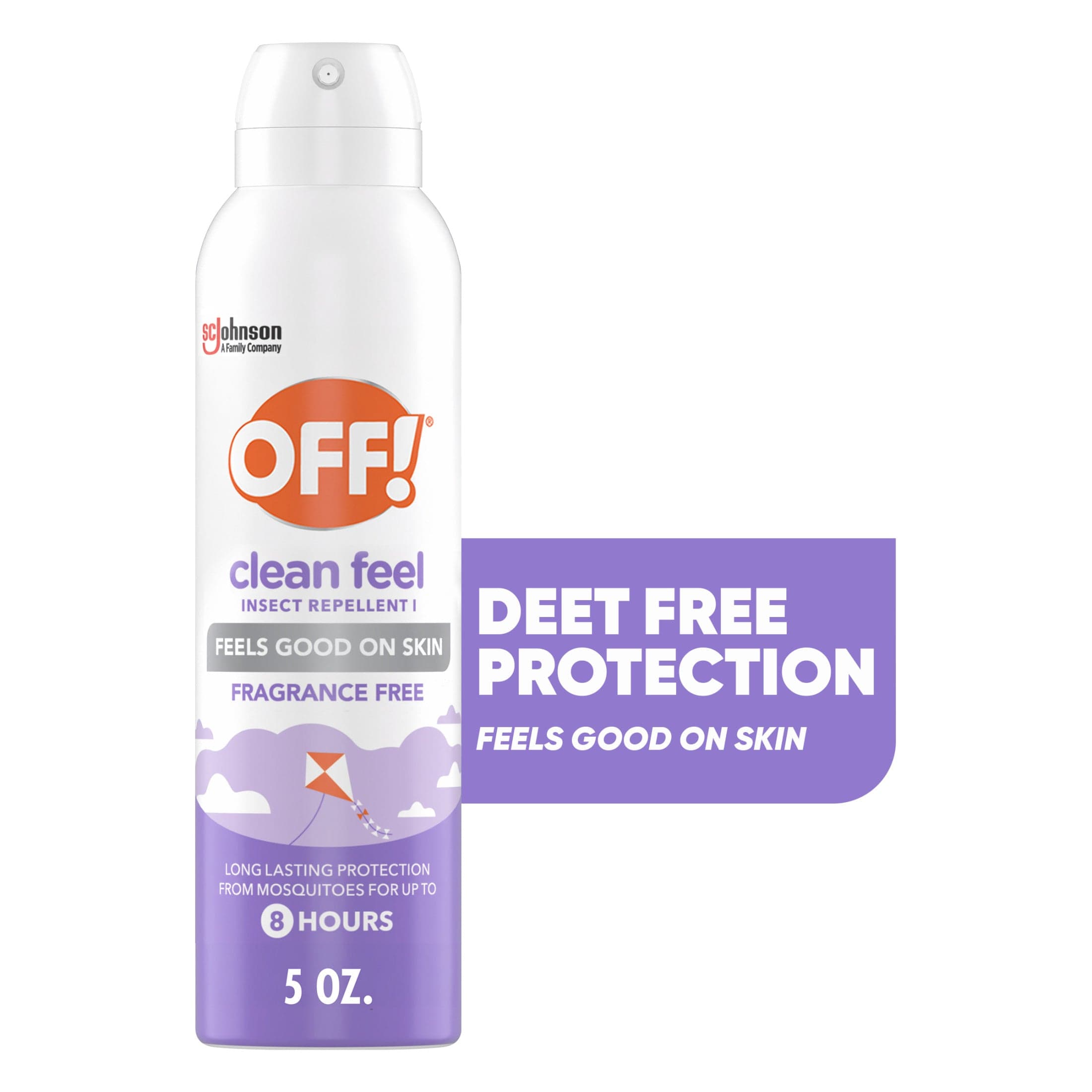 OFF! Clean Feel Picaridin Insect Repellent Aerosol, Mosquito & Bug Spray, 5 oz