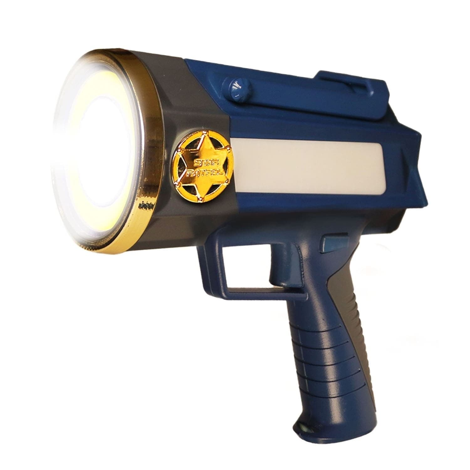 Star Patrol Tactical Flashlight, 10 Modes, Turbo Boost up to 200%, Built-in Kickstand and Phone Charger, 30,000 Candelas