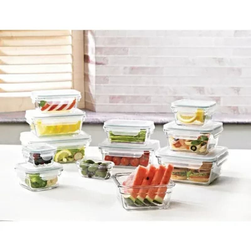 Glass Food Storage Set by Glasslock, 24-Piece