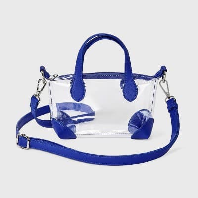 Game Day Clear Pouchette Crossbody Bag - Wild Fable Dark Orange
