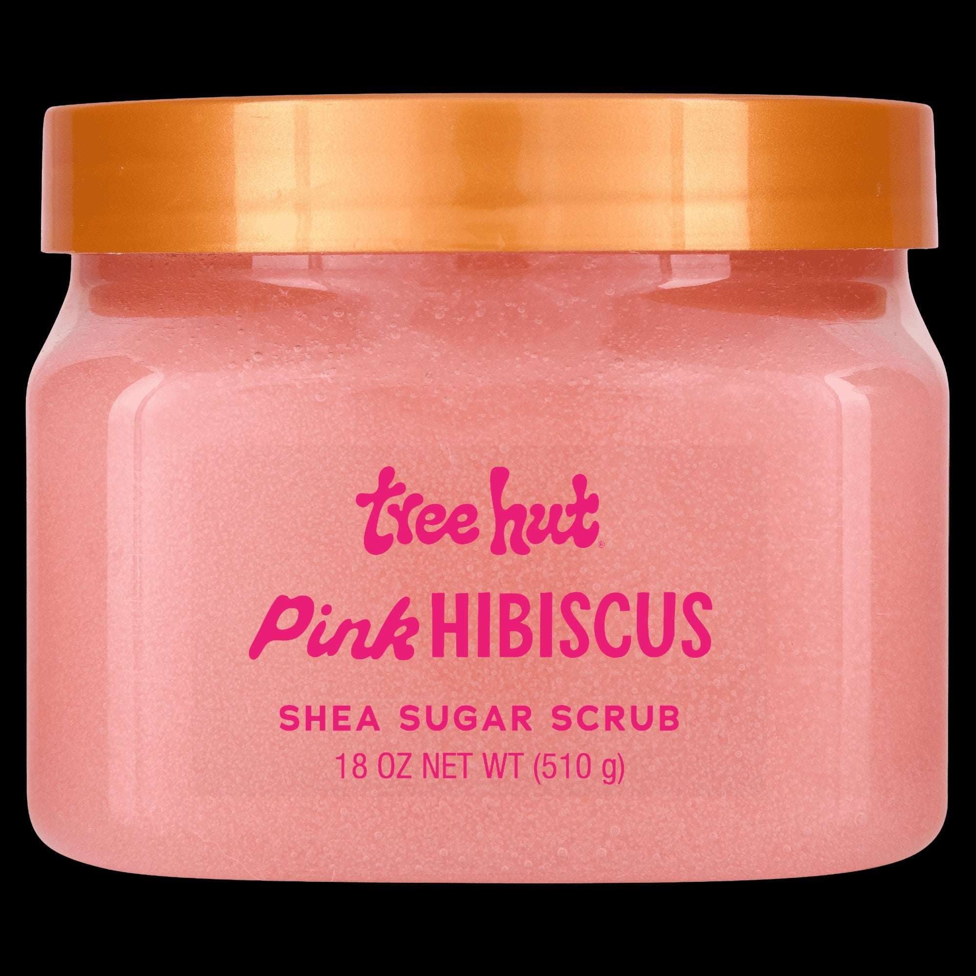 Tree Hut Shea Sugar Body Scrub, Pink Hibiscus, 18 oz (Pack of 3)