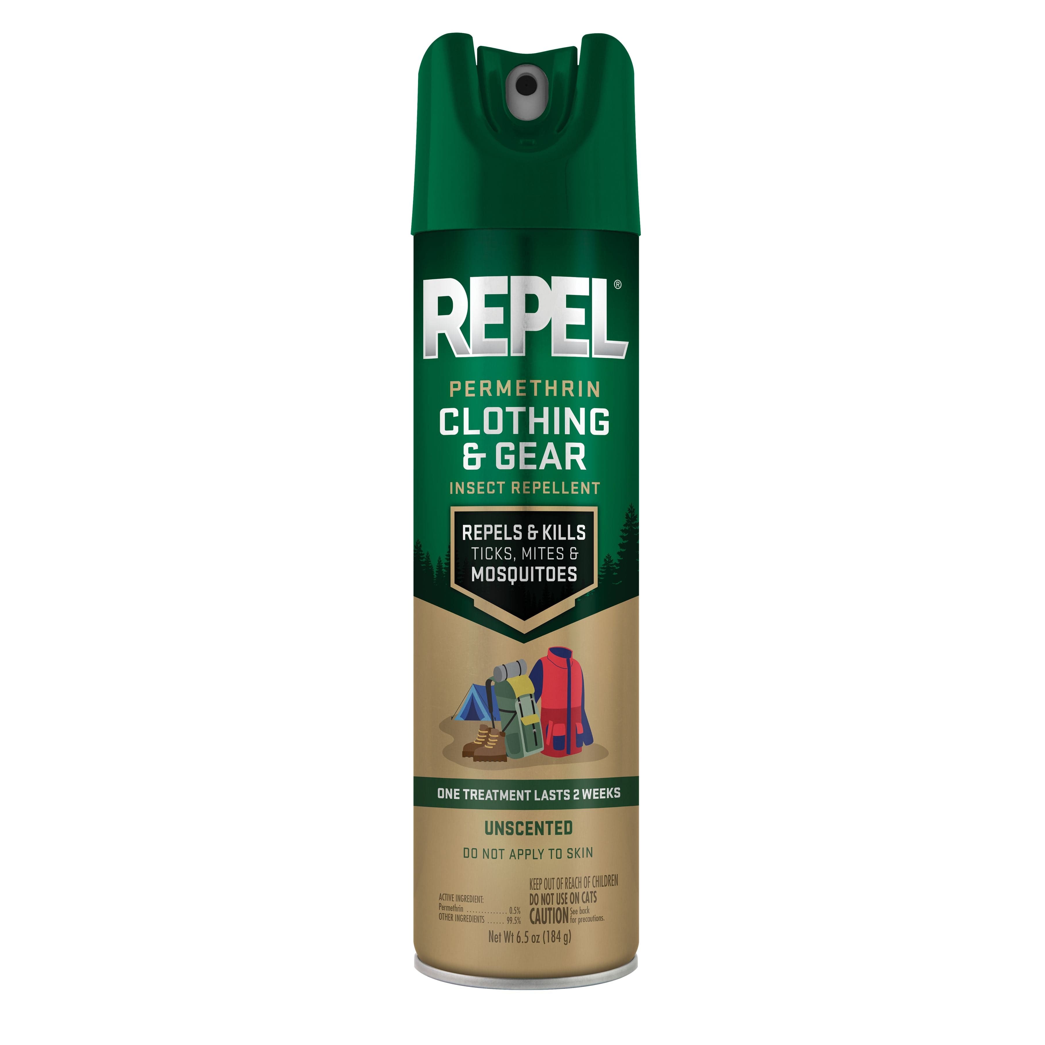 Repel Permethrin Clothing & Gear Insect and Mosquito Repellent Bug Spray, 6.5 oz