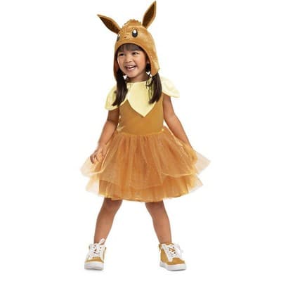 Pokémon Eevee Toddler Halloween Costume Dress 4-6x