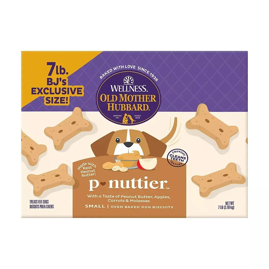 Old Mother Hubbard by Wellness P-Nuttier Small Oven-Baked Dog Biscuits, 7 lb