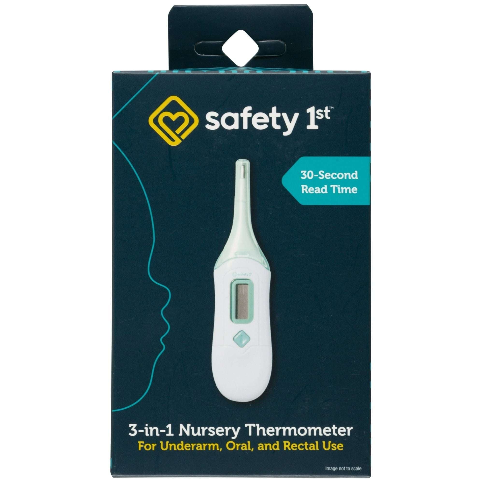 Safety 1st 3-in-1 Nursery Thermometer, Sea Stone Aqua