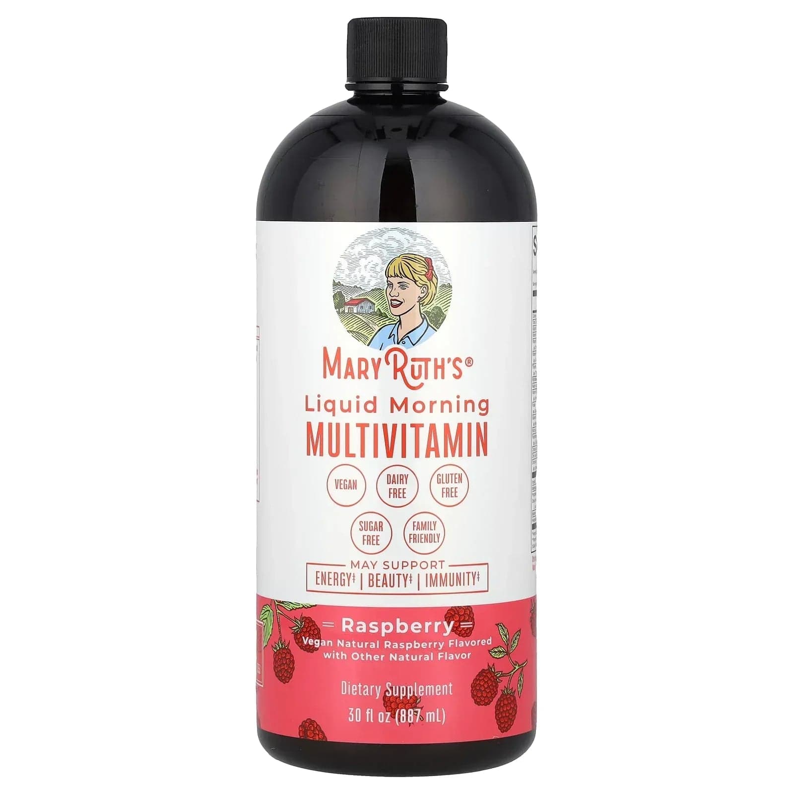 MaryRuth's, Liquid Morning Multivitamin, Raspberry, 30 fl oz (887 ml)