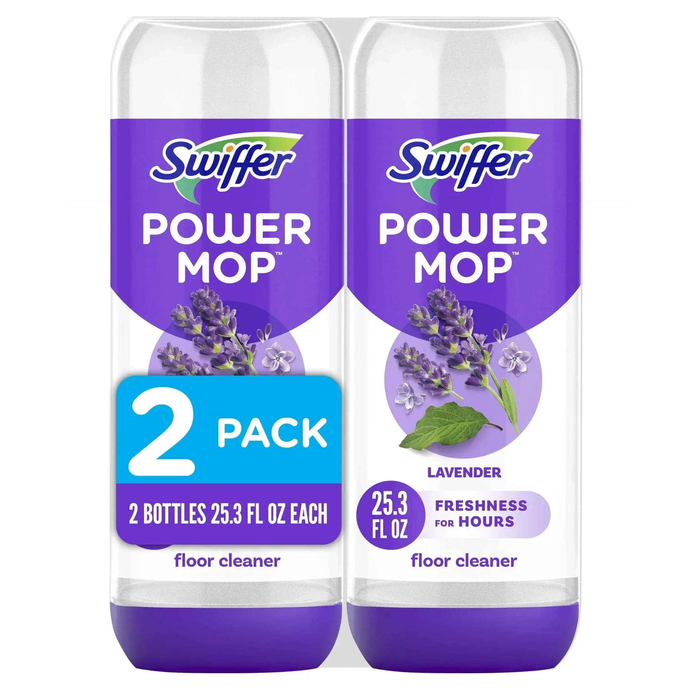 Swiffer Power Mop Refill Solution, Lavender, 50.6 fl oz