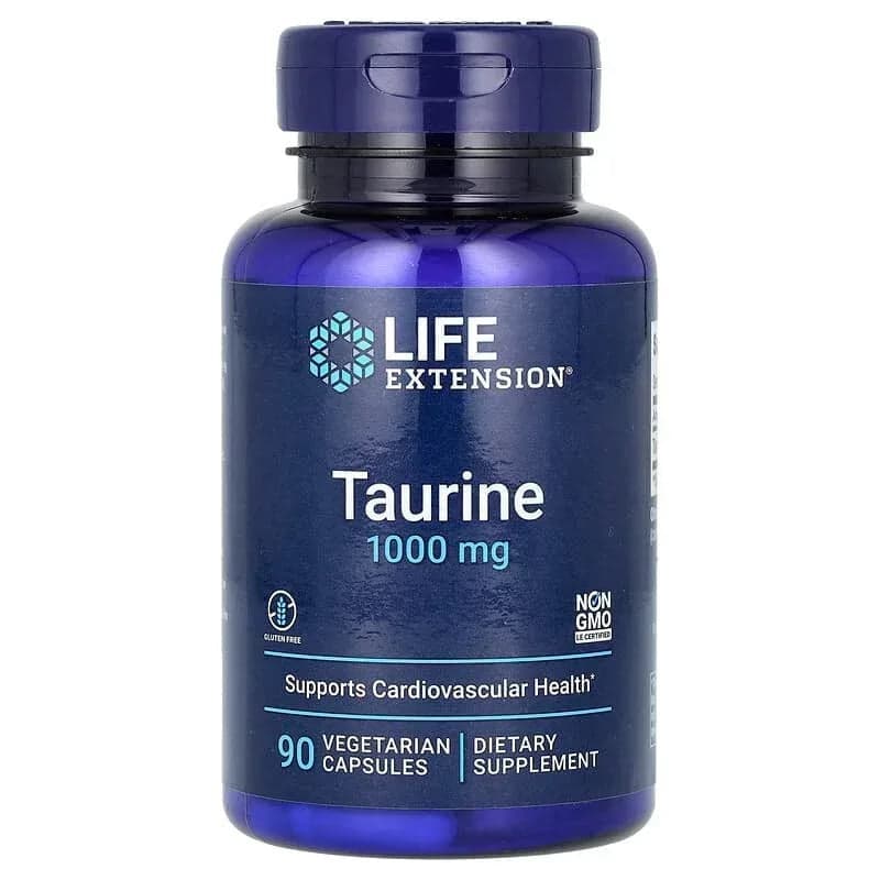 Life Extension Taurine, 1,000 mg, 90 Vegetarian Capsules