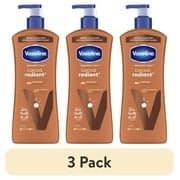 Vaseline Cocoa Radiant Body Lotion for Dry Skin, Ultra-Hydrating Lipids and Pure Cocoa Butter, 20.3 fl oz (3 Pack)