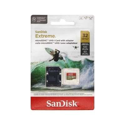SanDisk 32GB Extreme UHS-I microSDHC Memory Card with SD Adapter