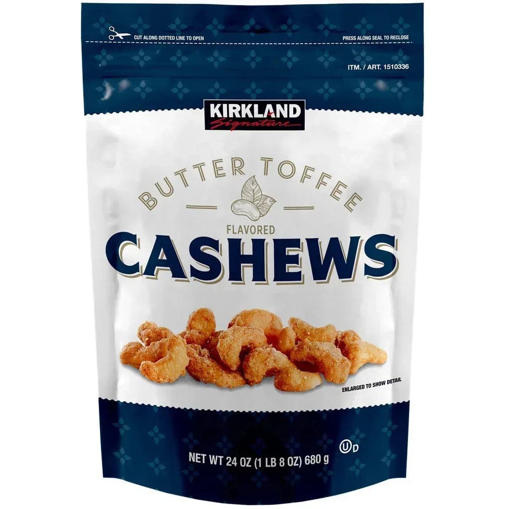 Kirkland Signature Butter Toffee Cashews, 24 oz.
