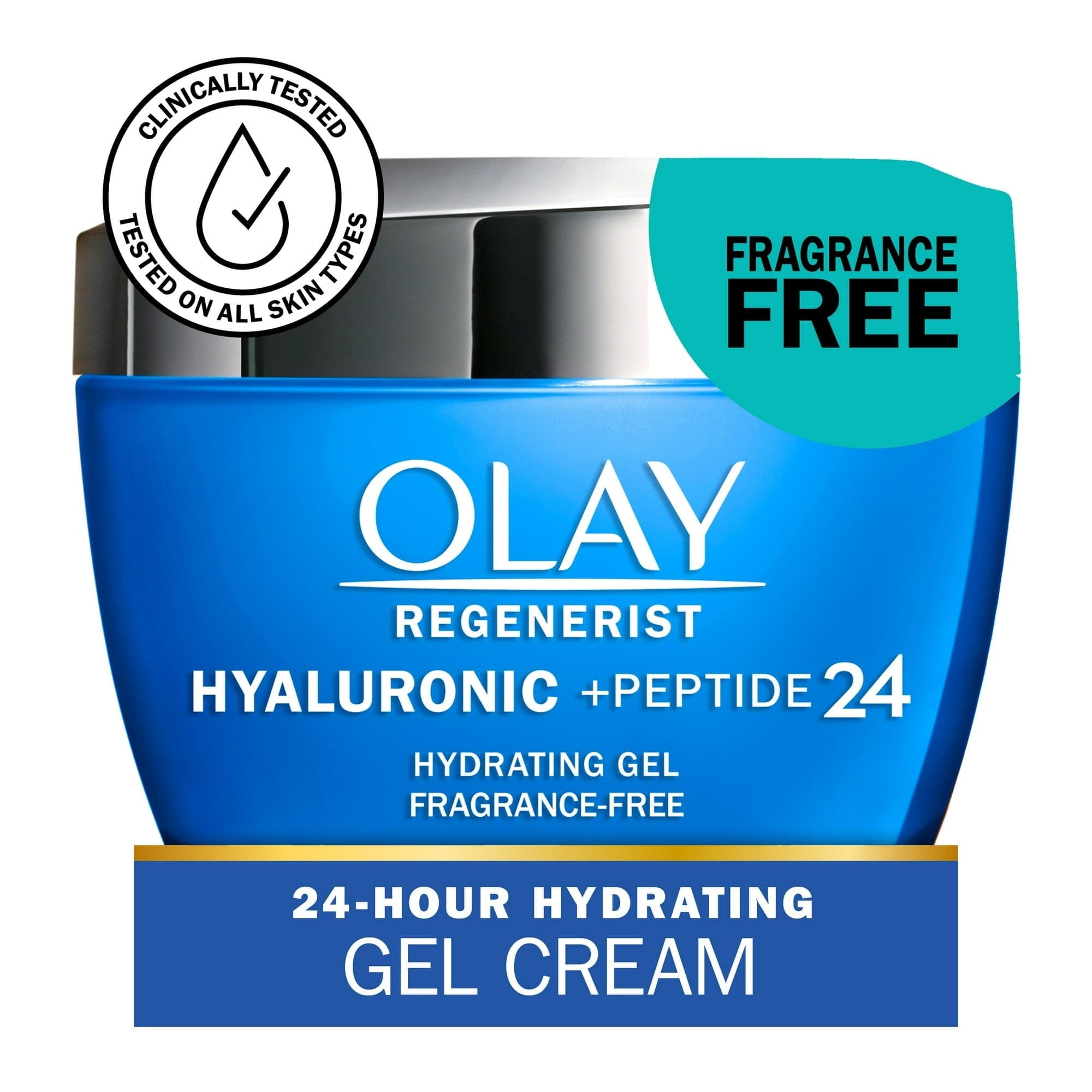 Olay Regenerist Hyaluronic Acid + Peptide 24 Gel Facial Moisturizer, 1.7 oz