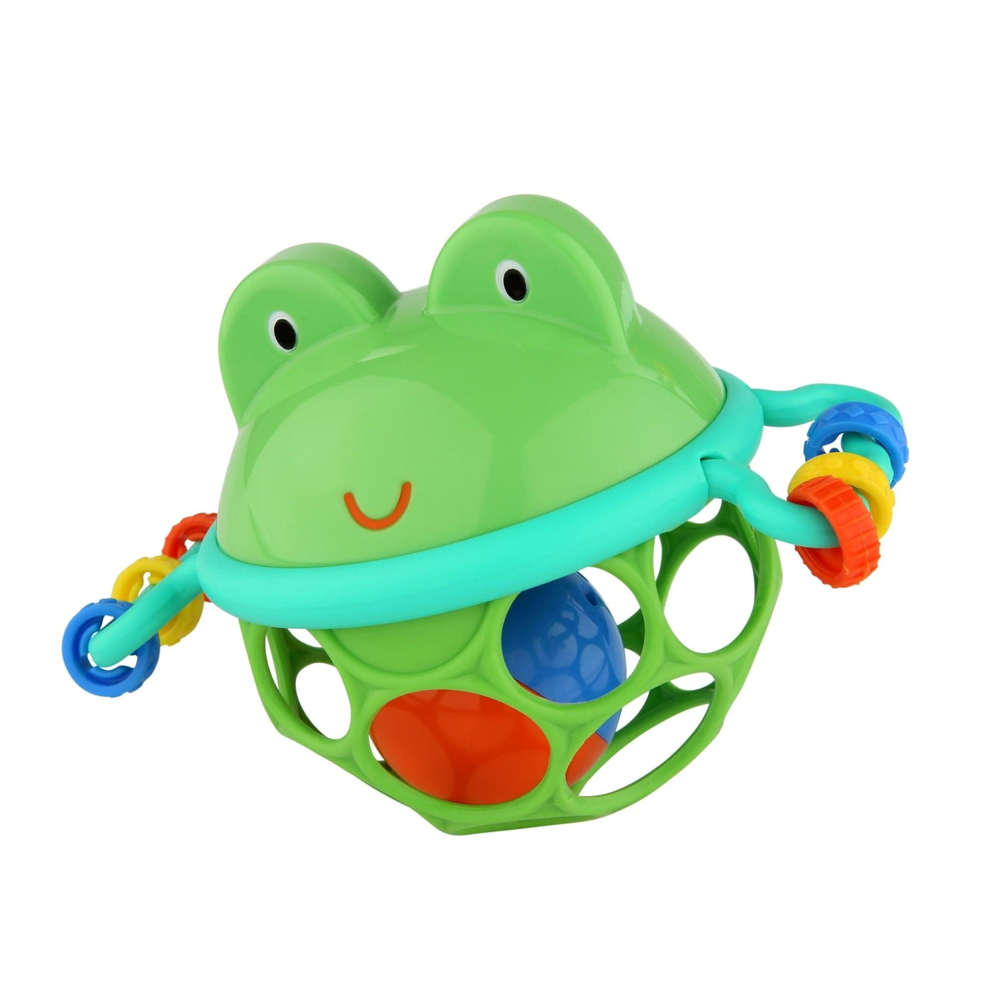 Oball Easy Grasp Jingle & Shake Pal Infant Toy Rattle, Green, Ages 0 Months+